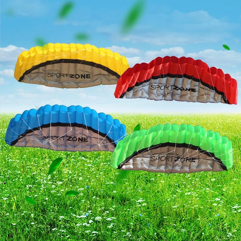 free shipping 2.5m Dual Line Stunt Sports soft Kites with control bar kitesurfing outdoor toys flying kiteboard factory koi new