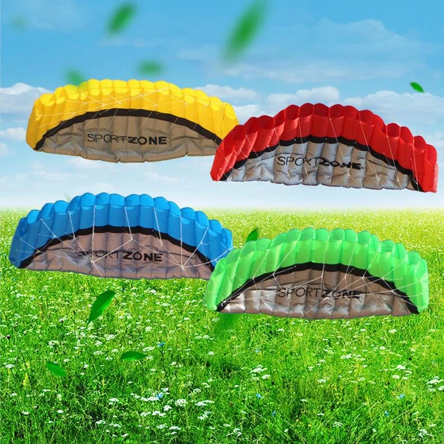 free shipping 2.5m large Dual Line Stunt Sport soft Kite with control bar kitesurfing outdoor toys flying kiteboard factory 1