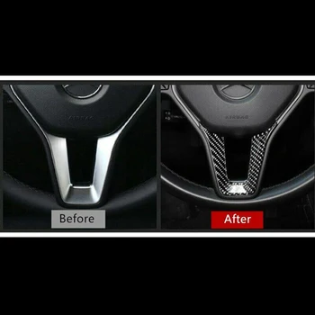 

For Mercedes Benz CLA GLA GLE GLC A B C E Class Carbon Fiber Steering Wheel Trim Brand New And High Quality