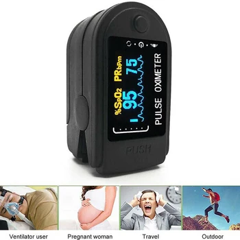 

Medical Household Digital Fingertip pulse Oximeter Blood Oxygen Saturation Meter Finger LED SPO2 PR Monitor health Care
