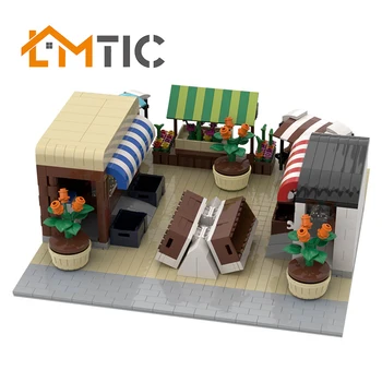 

MOC Market Model City Street View Simulation Collection Model Building Blocks Diy 1603pcs Toys Bricks Xmas Gift For Children