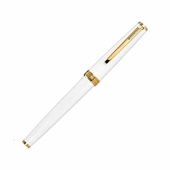 

Montblanc Pix roller pregiata resina color bianco finitura oro 117658
