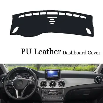 

For Mercedes Benz GLA CLA Dashboard Console Cover PU Leather Protector Sunshield Pad