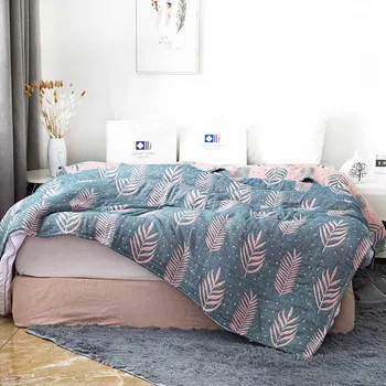 

6 Layer Cotton Gauze Muslim Throw Blanket for Sofa Bed Summer Air Conditioning Bedspread for Kids Adults