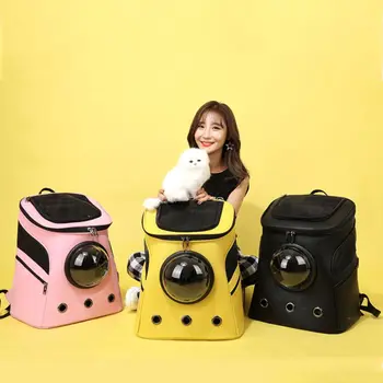 

Unique Bubble Window Bags for Cat Bag Large Pet Backpack Out Portable Pet Shoulder PU Breathable Space Bag