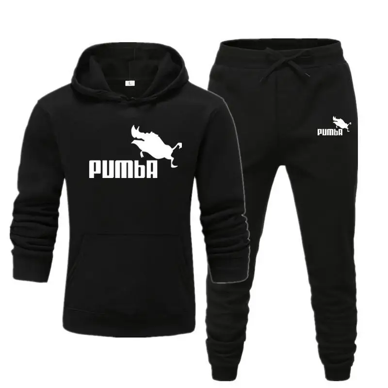 Новинка! Мужская повседневная хлопковая толстовка Pumba из двух предметов с