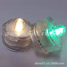 В настоящее время доступная поставка Светодиодная лампа для аквариума Водонепроницаемая свеча погружение свет в форме цветка водонепроницаемый свет