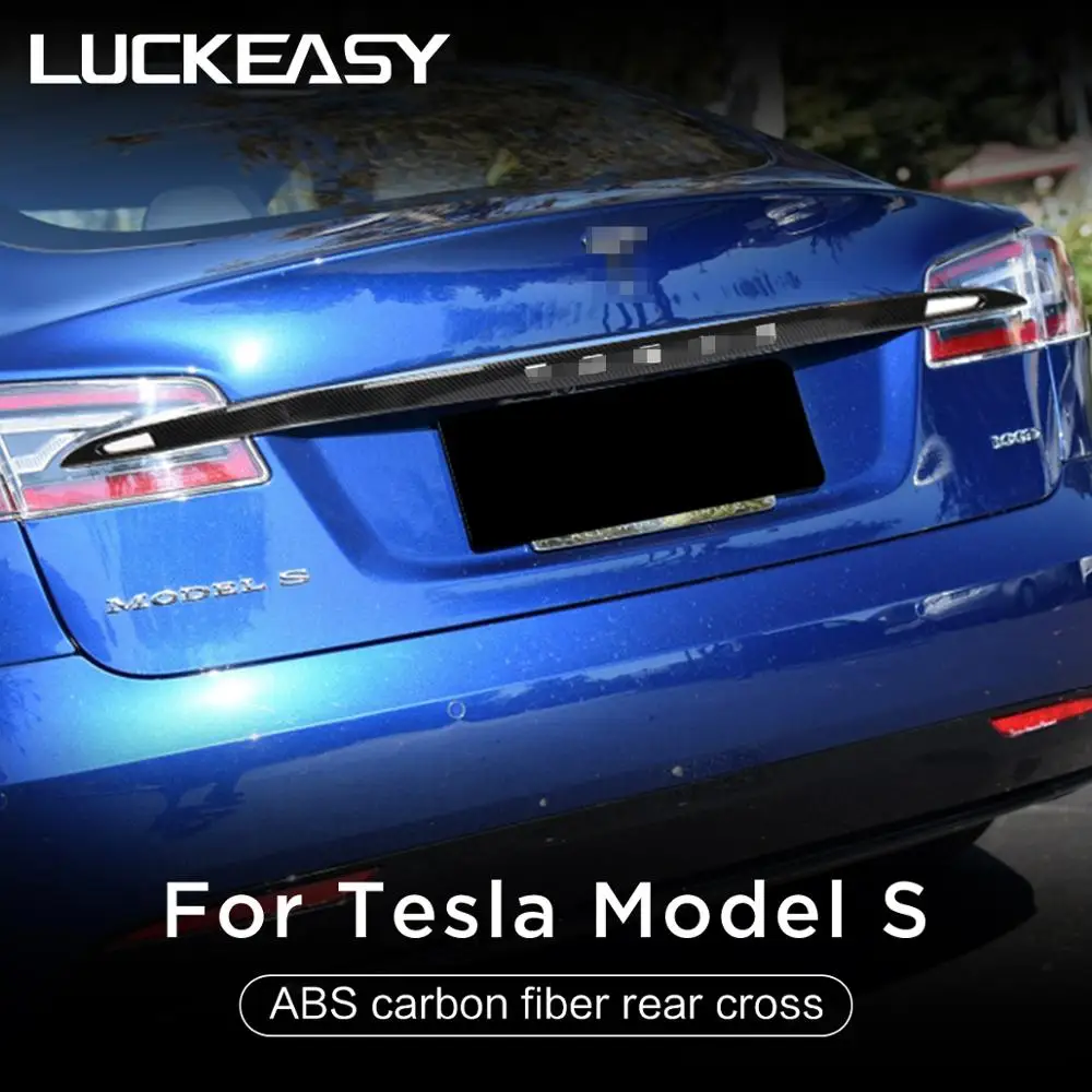 Аксессуары для автомобиля LUCKEASY внешняя модификация Tesla Model S 2017-2022 ABS углеродное