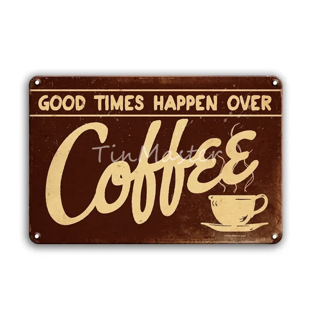 Coffee Cocktail Art Poster Vintage Metal Sign Gift Shabby Chic Beer Tin Plate Signs Irish Pub Cafeteria Kitchen Home Decor 10432