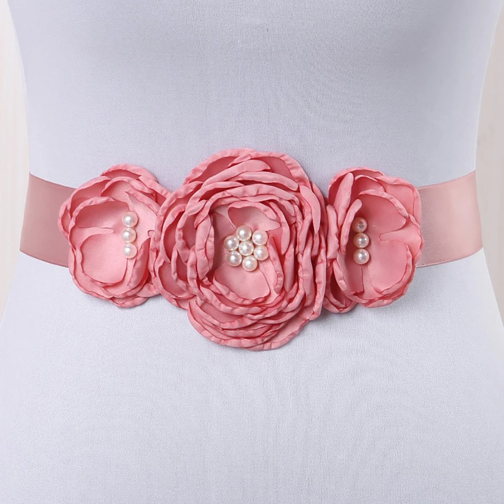 Цветочный Пояс для беременных Женская лента пояс элегантный цветочный свадебный пояс для девочек реквизит для фотосессии аксессуары для беременных платье пояса