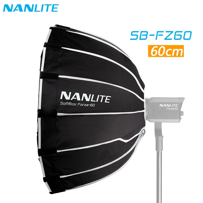 Nanguang SB-FZ60 60cm Softbox For Nanlite 60w 60B 60 Umbrella Photography Light Soft Box Bowen Mount Round SB FZ60