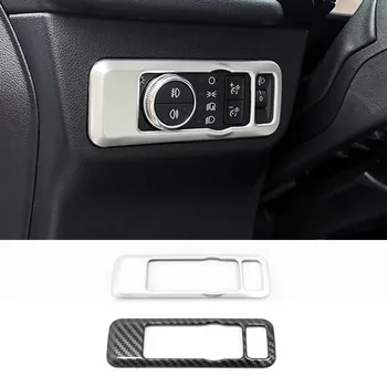 

REAR DOOR HEAD LIGHT CONTROL BUTTON TRIM BEZEL CHROME GARNISH FOR FORD KUGA ESCAPE 2020 ACCESSORIES