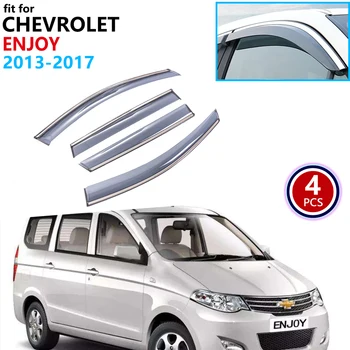 

for Chevrolet Enjoy 2013 2014 2015 2016 2017 Window Visor Vent Awnings Rain Guard Deflector Cover Car Ventilation Accessories