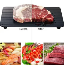 Bandeja de descongelação rápida descongelar alimentos congelados carne frutas placa de descongelação rápida degelo cozinha gadget ferramenta
