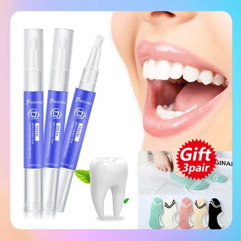 

PUTIMI Oral Cleaning Tooth Care Whitening Pen 5ml Remove Stains Gel Dental Whitening Daily Life Easy to Use Teeth Whitening Tool