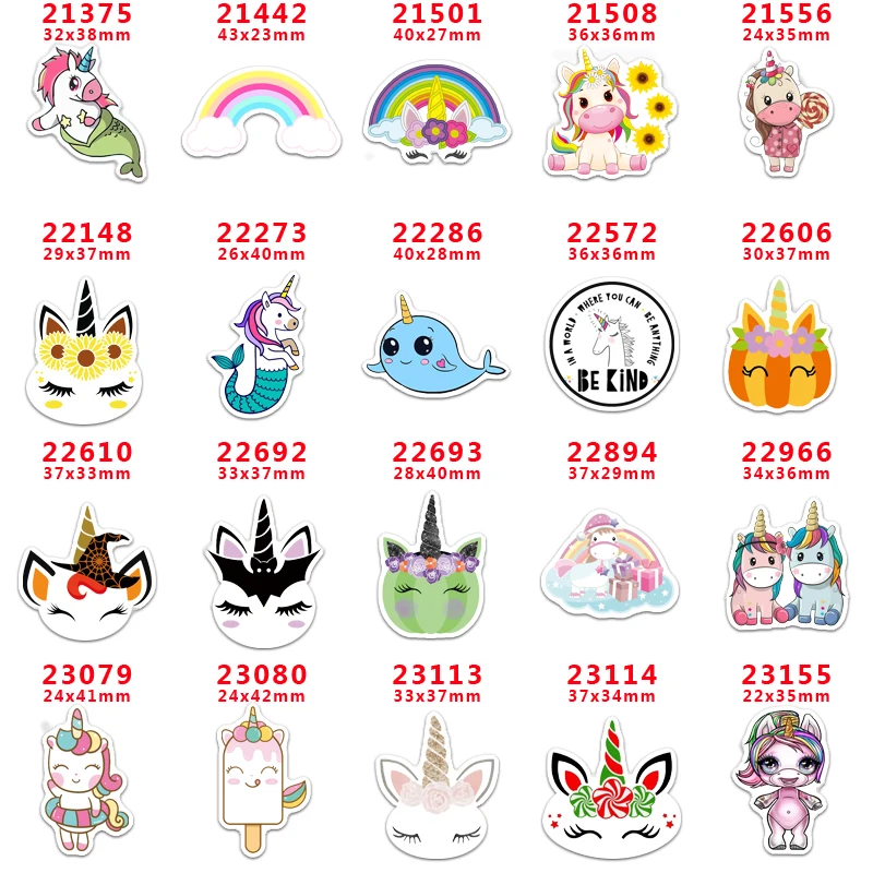 

Free shipping 30 pcs planar resin unicorn resin pr21375