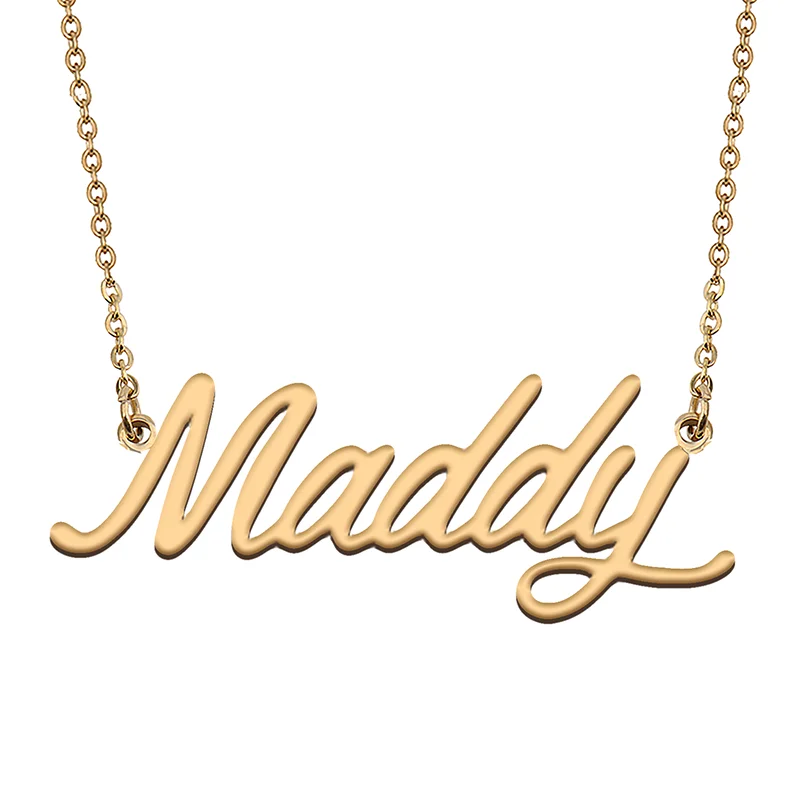 Maddy Custom Name Necklace Customized Pendant Choker Personalized Jewelry Gift for Women Girls Friend Christmas Present