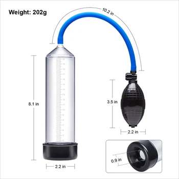 penis pump vacuum pump for penis enlarger extender enlargement dick men sex toy increase length male train adult toy 5