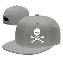 TSDFCCool Череп скрещенные кости унисекс Snapback Регулируемая плоская бейсболка