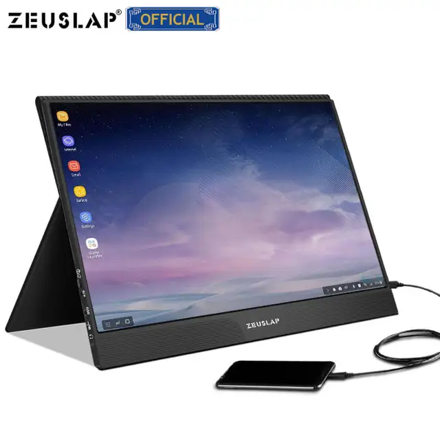 15.6inch touch panel portable monitor usb type c HDMI-compatible computer touch monitor for ps4 switch xbox one laptop phone 3