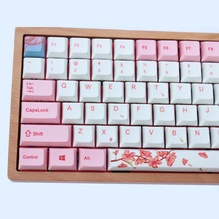 Тематические колпачки для клавиш с Сакурой на 116 XDA Profile PBT сублимация краски