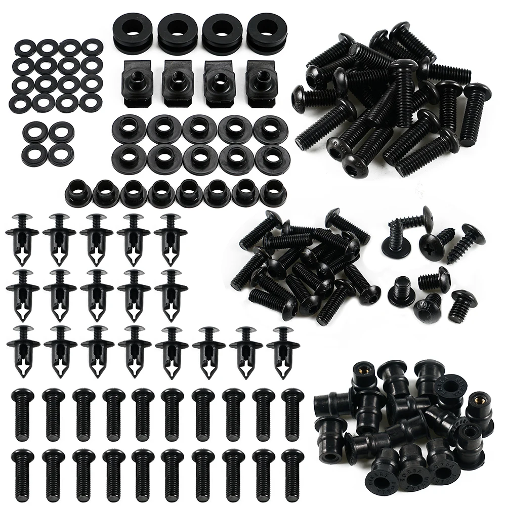 Motorcycle Fairing Bolt Kit Alloy Body Screw Complete Set for HONDA