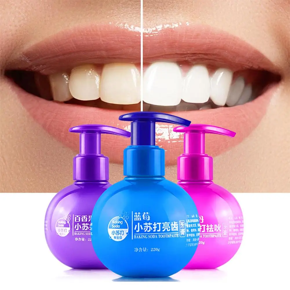 

Blueberry Passion Fruit Rambutan Flavor Press Type Soda Toothpaste Teeth Care