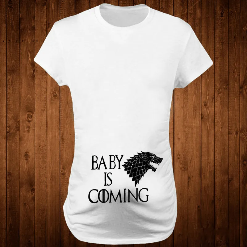 Plus Size S-3XL Funny Maternity Tshirts 