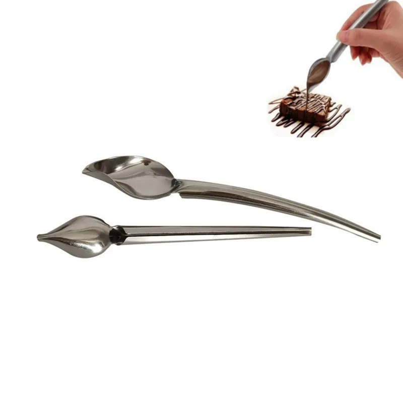 

Lilhowcy Decorating Spoon Multi-use Precision Chef Culinary Drawing Spoons For Decorating Platesï¼Œ2 Pieces#8