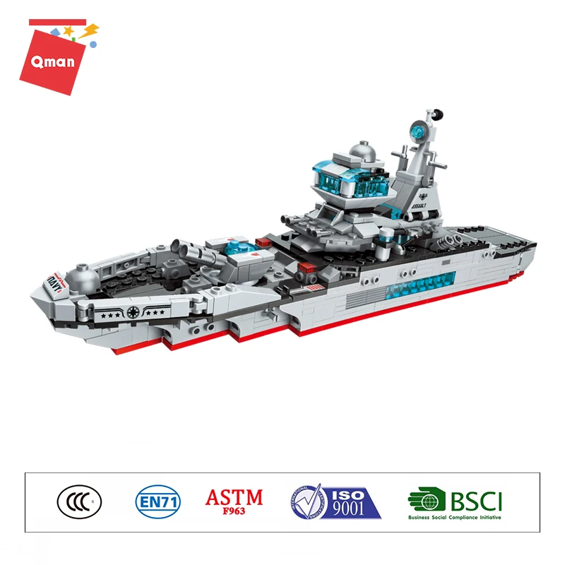 QMAN Technic Cruiser боевой корабль вертолет Истребитель автомобиль военный Танк