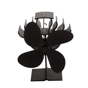 

4 blades heat powered stove fan for Circulate burners wood stove fans heat powered fireplace heat circulating fans Thermal power