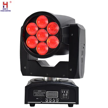 

Led moving head mini zoom 7x12w light high quality for party dj show