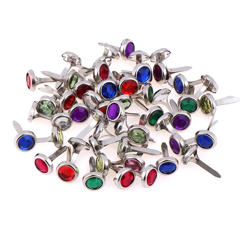 50/100 шт DIY ручной работы украшения крепежа железные круглые металлические мини