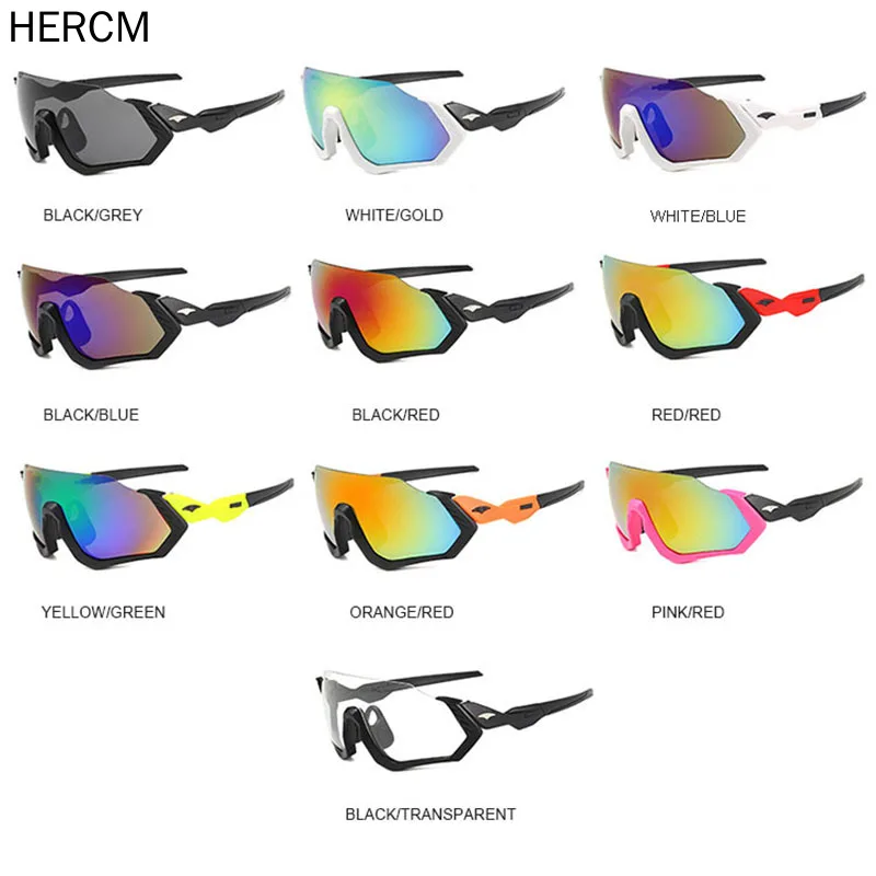 

Hercm 2020 Men Women Cycling Glasses Road Bike MTB Sunglasses UV Protection Riding Racing Goggles 10 Colors Bicycle Eyewear
