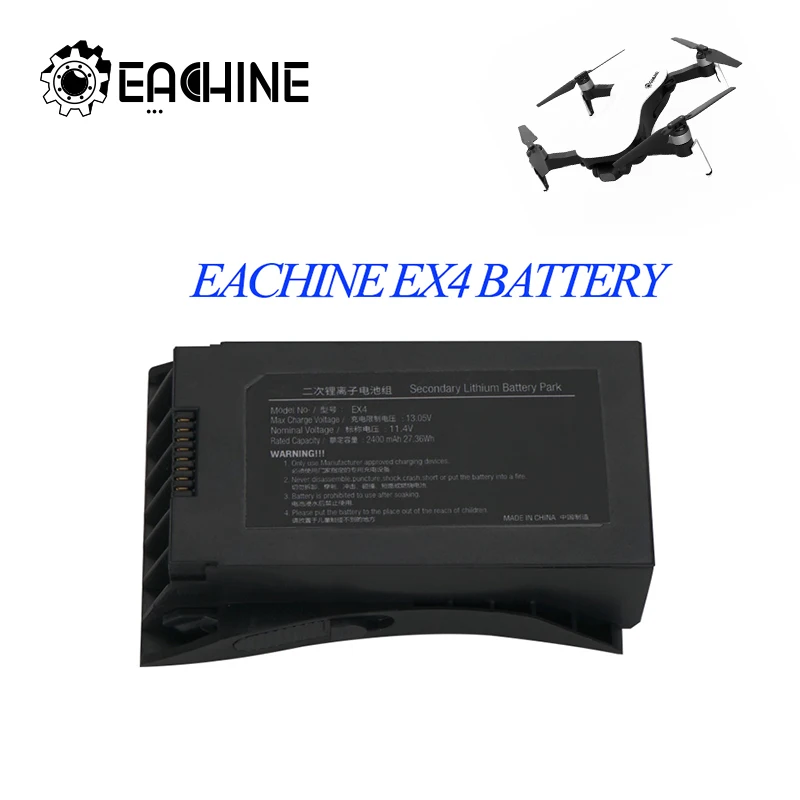 

Eachine EX4 WIFI FPV RC Drone Quadcopter Spare Parts 11.4V 2400mAh LiPo Battery Remote Control Quadcopter Parts Accessories