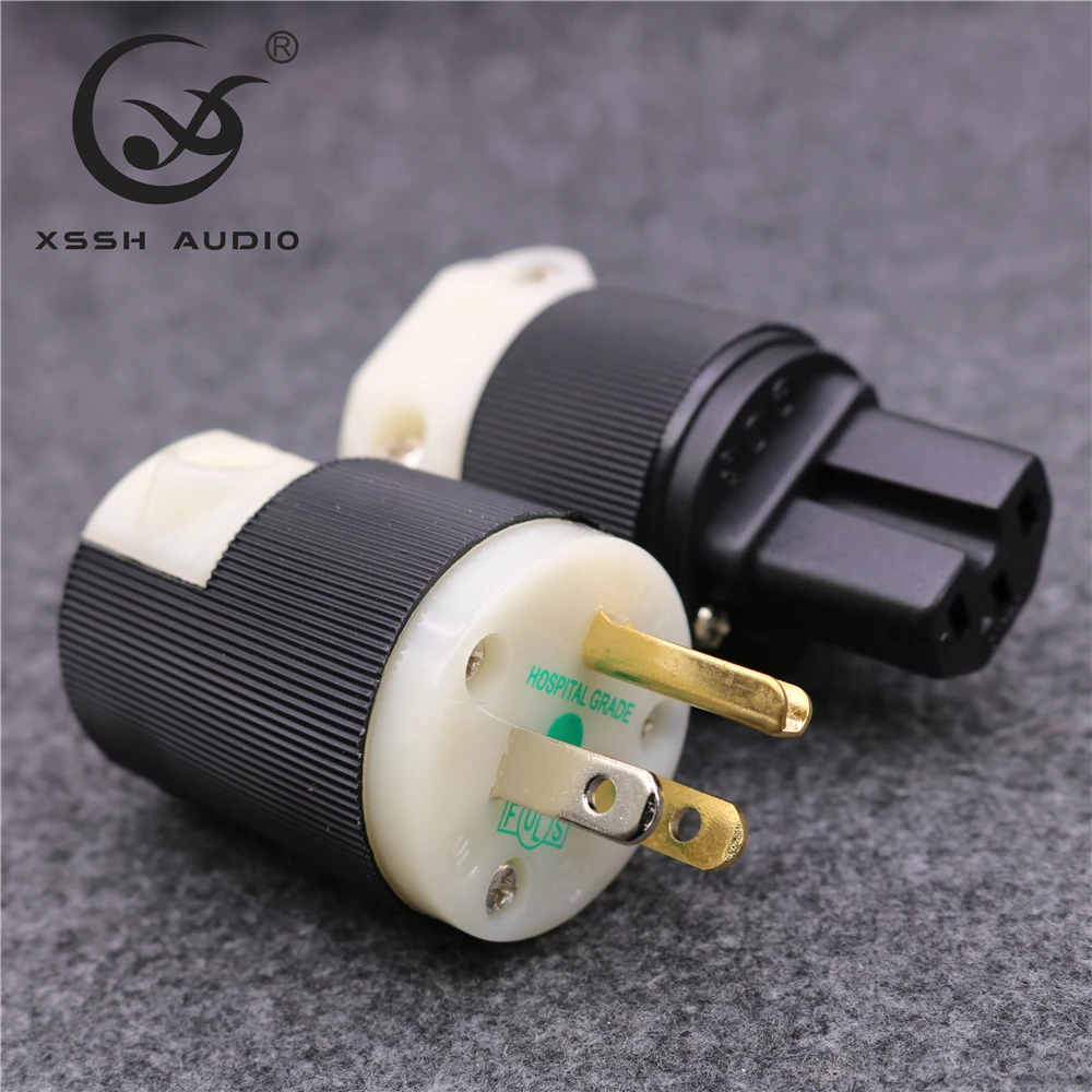 Латунный соединитель XSSH audio YIVO HIFI сделай сам для США аудиоразъем больничного