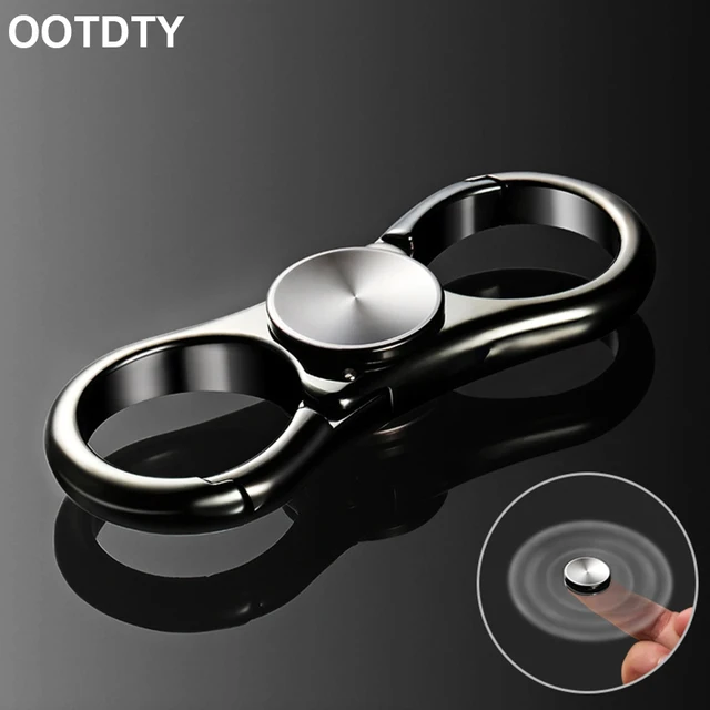 Fidget Spinner Hand Spinner Metal EDC Blue Car Key Chain Pendant Key Ring Handspinner Antistress Toys 1