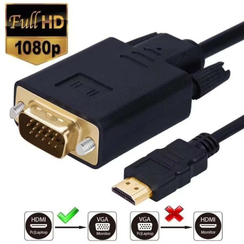 HDMI к VGA HD 1080P кабель с HDMI к VGA кабель аудио адаптер кабель дропшиппинг