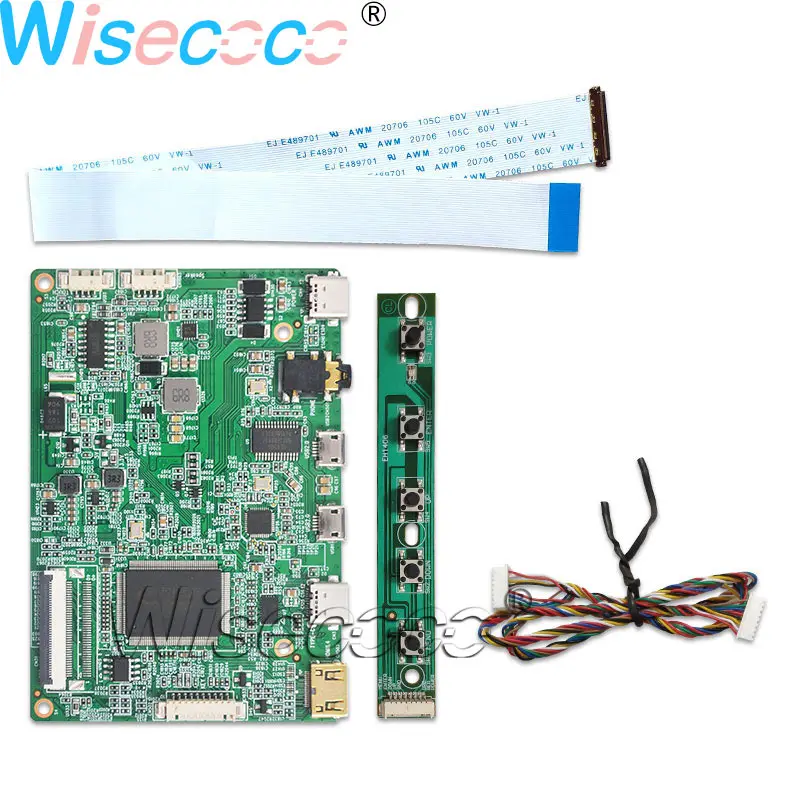 Controller Wisecoco 15,6 дюймовый ips экран 1080P FHD ЖК-панель 30pin eDP MINI HDMI TYPE-C USB контроллер для наушников плата для ноутбука - Цвет: Controller