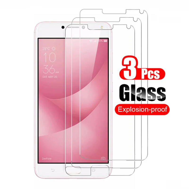 3 шт. закаленное стекло для Asus Zenfone 4 Max ZC554KL Zenfone4 Pro Plus защита экрана закаленная