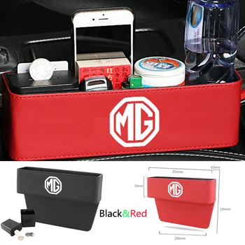 

High-end Car Interior Accessorise Storage Box Seat Clip Gap Storage Boxes for MG Logo for MG ZS MG3 MG5 MG6 MG7 TFZR Mg 350