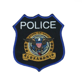 

Police Badges Patches Applique Embroidered Patches for Cloth Stickers Iron on DIY Handmade Apparel Sewing Fabric Accessories