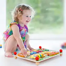 35*25 см деревянные защелки доска крепкое деревянное образовательное Строительство игрушки большие подарки для мальчиков и девочек