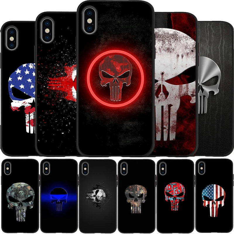 Классный чехол с черепом для iPhone 5 5S SE 6 6plus 7 8 plus X XR XS Max 11 PRO Max|Бамперы| |