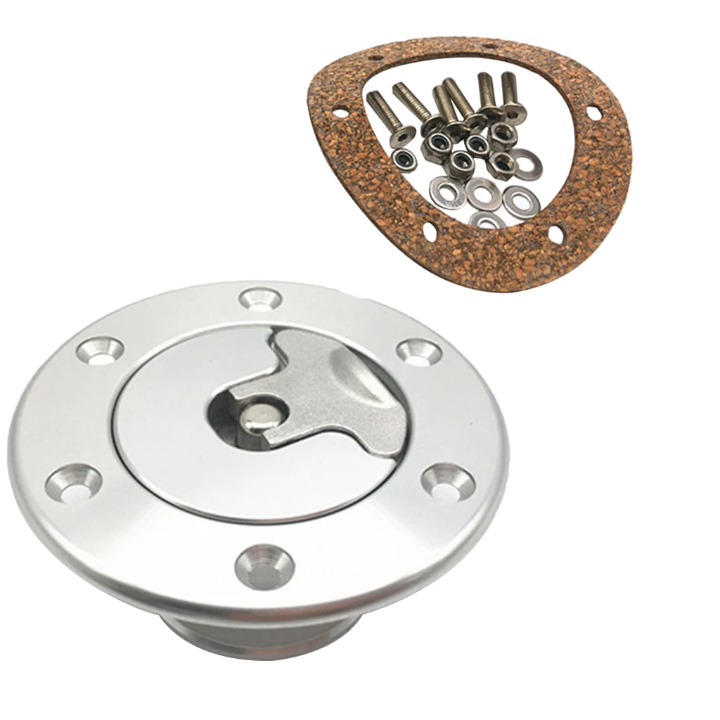 Universal 1.37'' Marine Boat Deck Fuel Filler Keyless Cap Stainless Steel 316 for Boat Yacht