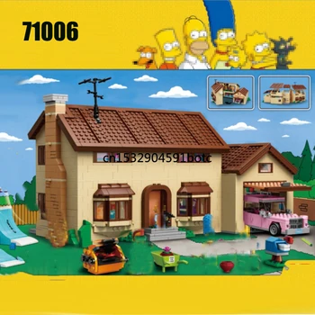 

Lepinblocks 16005 Movie Simpsons House Building Block Brick Compatible With Lepining 71006 Model Toys for kits