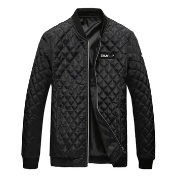 

New Autumn and Winter Jacket Men Warm Inner Material 99% Cotton Jacket Casual Stand Collar Slim Men Winter Jacket Standard