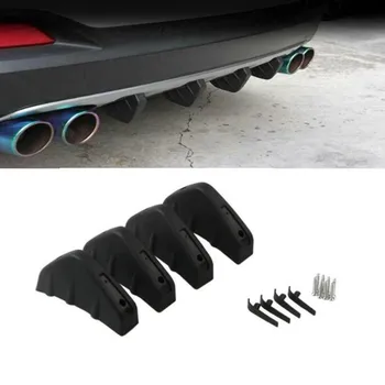 

4pc Universal Car rear bumper cast shark spoiler for Geely Vision SC7 MK CK Cross Gleagle SC7 Englon SC3 SC5 SC6 SC7 Panda