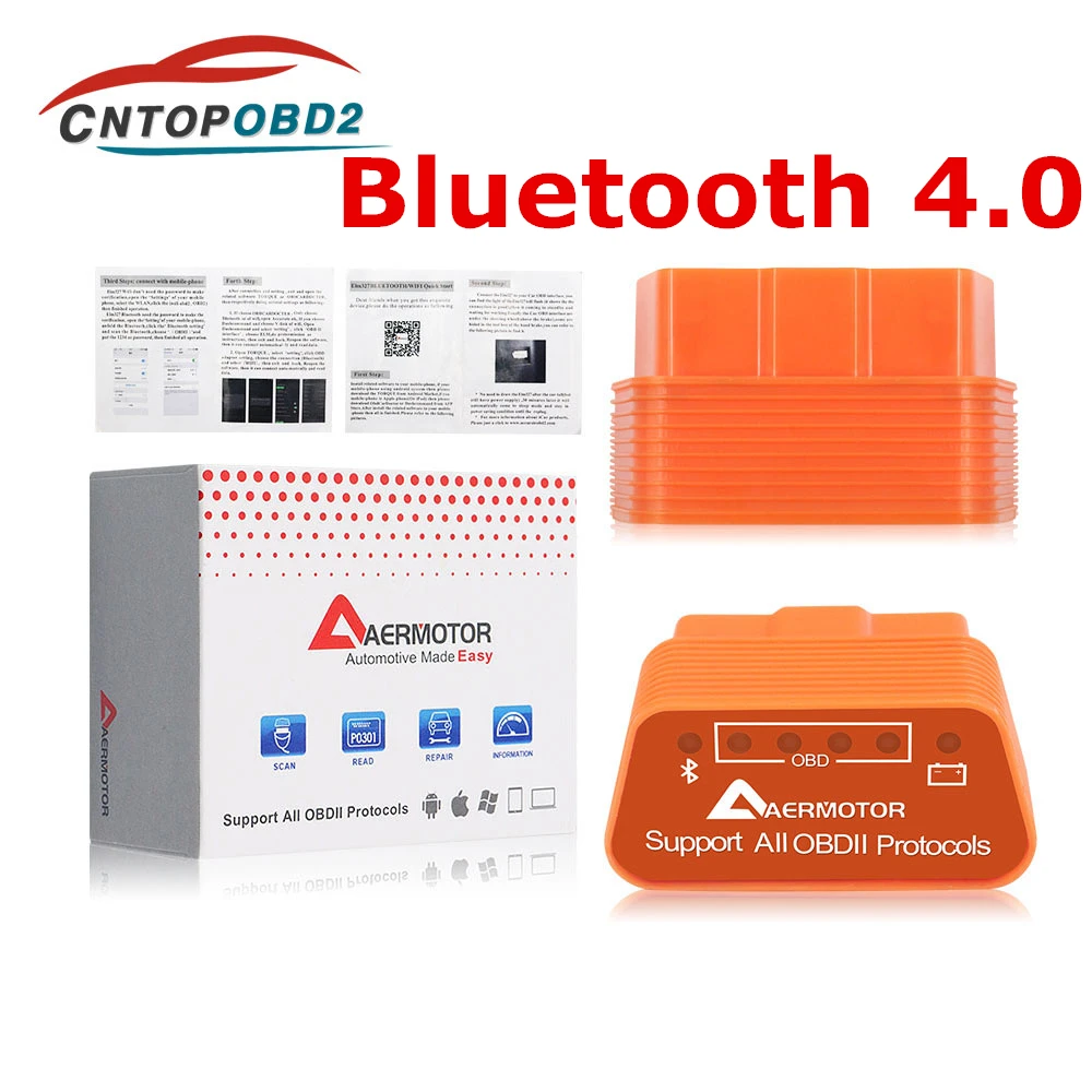 

Super Mini Bluetooth AER ELM327 V1.5 Code Reader ELM327 4.0 Bluetooth 4.0 ELM 327 1.5 OBDII Diagnostic Tool For IOS/Android/PC