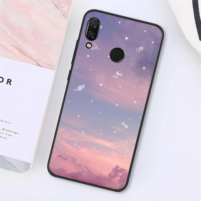 Pink cute kawaii sky space Sunset Cloud Art 